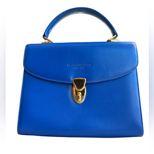 Gianfranco Lotti Vintage Electric Blue Handbag with Authenticity Card